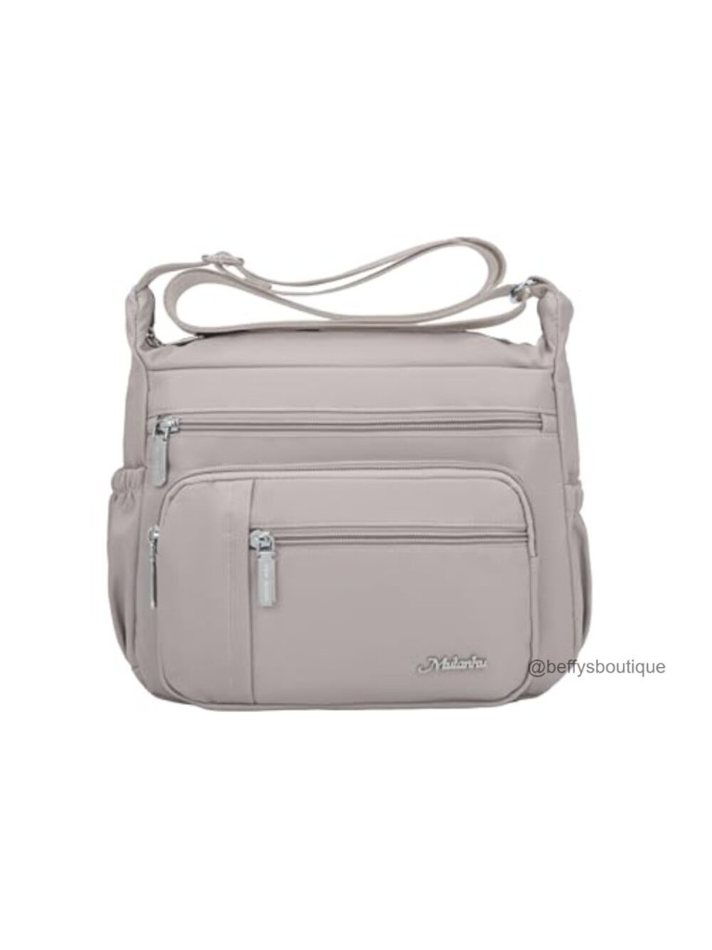 Nylon Crossbody Bag Waterproof Shoulder Purse Multi Pocket Messenger